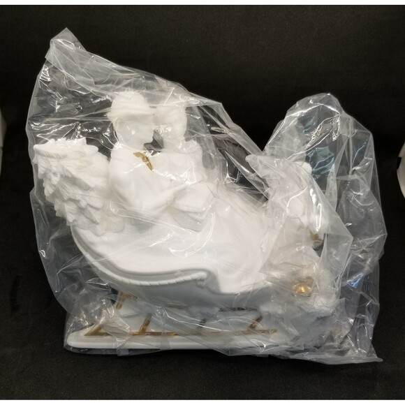 "Bringing Home the Tree" musical sculpture by Lenox 1983 with paperwork and box - Picture 11 of 12